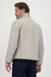 Achterkant van Grijsbeige jas door Gate One voor Heren
