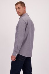 Achterkant van Grijsblauw hemd - Regular fit  door Casual Five voor Heren