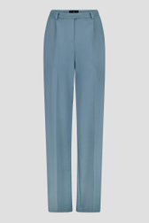 Grijsblauwe wijde broek met hoge taille van AC by Annelien Coorevits voor Dames