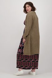 Grijsbruine lange cardigan van Only Carmakoma voor Dames