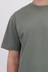 Detail van Grijsgroen T-shirt met ronde hals door Only & Sons voor Heren