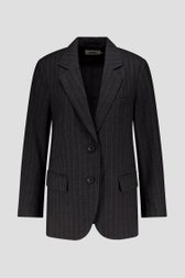 Productfoto 1 van Grijze blazer met krijtstreep en studs door Louise voor Dames