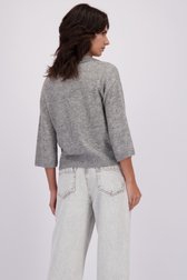 Achterkant van Grijze cardigan met glitter door Louise voor Dames