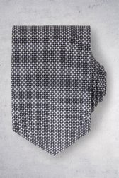 Voorkant van Grijze das met fijn motief door Michaelis voor Heren