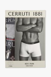 Grijze en geprinte boxershort - 2 stuks van Cerruti 1881 voor Heren