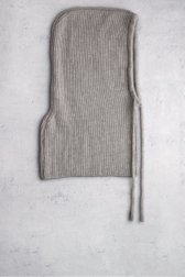 Voorkant van Grijze gebreide balaclava door Liberty Island voor Dames