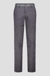 Productfoto 1 van Grijze gemêleerde chino - Milano - Slim fit door Brassville voor Heren