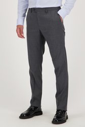 Grijze geruite kostuumbroek - Serge - Slim fit van Dansaert Black voor Heren