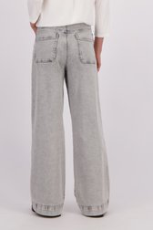 Extra foto 2 van Grijze jeans - Wide leg fit door Liberty Island Denim voor Dames