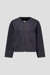 Productfoto 1 van Grijze jeansvest met verwassen look door Murielle Victorine Scherre voor Dames