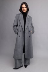 Extra foto 4 van Grijze lange mantel door Louise voor Dames