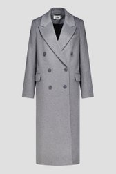 Productfoto 1 van Grijze lange mantel door Louise voor Dames