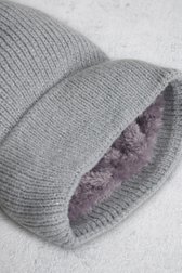 Productfoto 1 van Grijze muts met glitterdraad door Liberty Island voor Dames