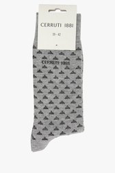 Grijze sokken met zwarte print van Cerruti 1881 voor Heren
