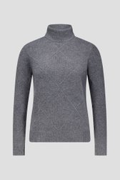 Productfoto 1 van Grijze trui met rolkraag door Liberty Island voor Dames