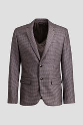 Productfoto 1 van Grijze wollen blazer met pied-de-poule patroon  door Dansaert Black Premium voor Heren