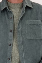 Detail van Groen corduroy hemd - Regular fit  door Bluefields voor Heren
