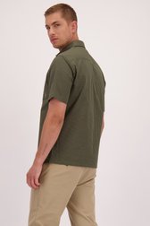 Achterkant van Groen geruit hemd - regular fit door Casual Five voor Heren