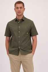 Voorkant van Groen geruit hemd - regular fit door Casual Five voor Heren