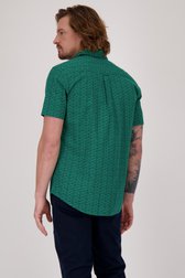 Achterkant van Groen hemd met korte mouwen - Regular fit door Ravøtt voor Heren