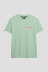 Productfoto 1 van Groen katoenen T-shirt door Superdry voor Heren