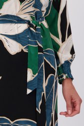 Detail van Groen kleedje met bladerprint door Claude Arielle voor Dames