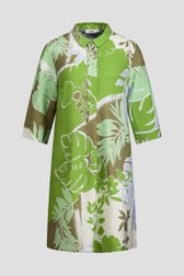 Productfoto 1 van Groen kleedje met bladerprint door Libelle voor Dames