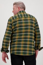 Groen/oker geruit hemd  - Regular fit van Jefferson voor Heren