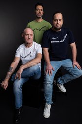 Productfoto 3 van Groen T-shirt – Kom Uit Je Kop door Liberty Island voor Heren