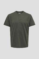 Productfoto 1 van Groen T-shirt met ronde hals door Only & Sons voor Heren