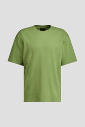 Productfoto 1 van Groen T-shirt met ronde hals door Ravøtt voor Heren