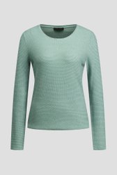 Productfoto 1 van Groen truitje met all-over cirkelmotief door Claude Arielle voor Dames