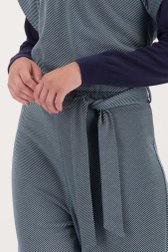 Detail van Groen-wit gestreepte jumpsuit  door Libelle voor Dames