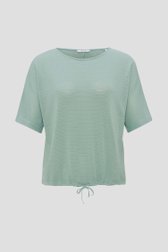 Groenblauw gehaakt T-shirt van Opus voor Dames