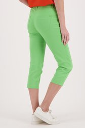 Groene 7/8 broek met elastische tailleband van Claude Arielle voor Dames