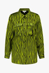 Groene blouse met animal print - zijdelook van JDY voor Dames