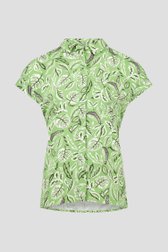 Groene blouse met bladerprint van Liberty Loving nature voor Dames
