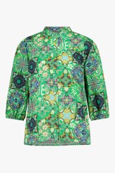 Groene blouse met fijne bloemenprint van Geisha voor Dames