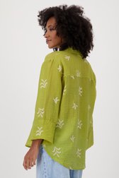 Groene blouse met geborduurd motief  van JDY voor Dames