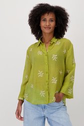 Groene blouse met geborduurd motief  van JDY voor Dames