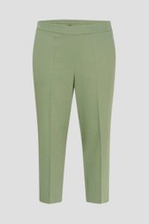 Productfoto 1 van Groene broek met elastische taille - 7/8 lengte door Kaffe Curve voor Dames