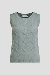 Productfoto 1 van Groene gebreide top met ronde hals door Liberty Island voor Dames