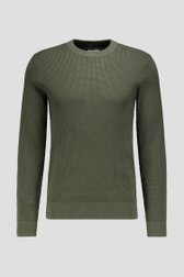 Productfoto 1 van Groene gebreide trui met ronde hals  door Casual Five voor Heren