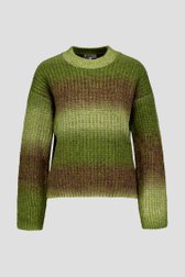 Productfoto 1 van Groene gebreide trui door More & More voor Dames