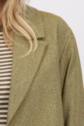 Detail van Groene gemêleerde blazer door Libelle voor Dames