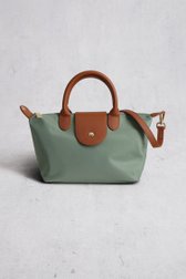 Groene handtas met bruine leather look afwerking van Liberty Island voor Dames