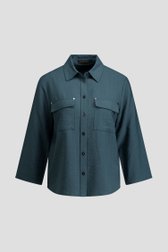 Productfoto 1 van Groene hemdblouse door Claude Arielle voor Dames