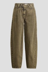 Productfoto 1 van Groene jeans - Barrel fit - 7/8 lengte door Liberty Island Denim voor Dames