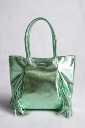 Groene metallic handtas van Louise voor Dames