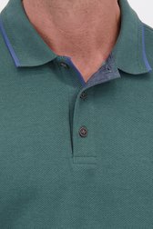 Detail van Groene polo met lange mouwen door Dansaert Blue voor Heren